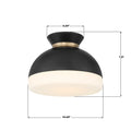 CRYSTORAMA, BRIAN PATRICK FLYNN GIDGET FLUSH MOUNT, FLUSH MOUNT CEILING LIGHTS