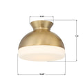 CRYSTORAMA, BRIAN PATRICK FLYNN GIDGET FLUSH MOUNT, FLUSH MOUNT CEILING LIGHTS