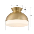 CRYSTORAMA, GIDGET FLUSH MOUNT, FLUSH MOUNT CEILING LIGHTS