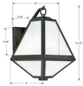 CRYSTORAMA, BRIAN PATRICK FLYNN GLACIER OUTDOOR SCONCE, OUTDOOR WALL LIGHTS
