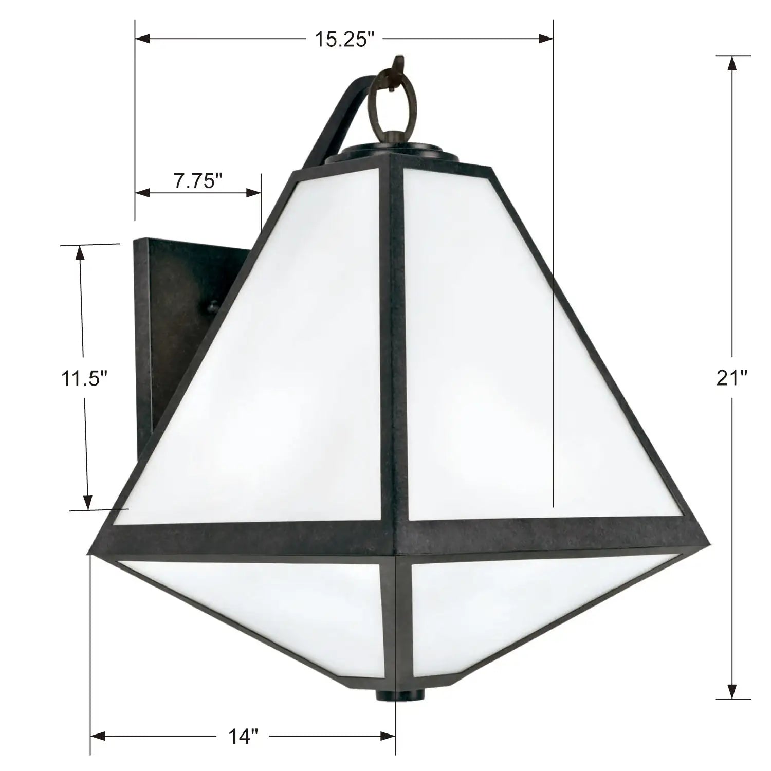 CRYSTORAMA GLACIER OUTDOOR SCONCE