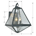 CRYSTORAMA GLACIER OUTDOOR SCONCE