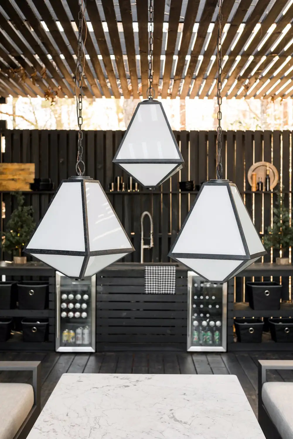 CRYSTORAMA, BRIAN PATRICK FLYNN GLACIER OUTDOOR PENDANT, OUTDOOR CEILING LIGHTS