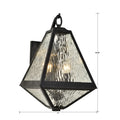 CRYSTORAMA, BRIAN PATRICK FLYNN GLACIER OUTDOOR SCONCE, OUTDOOR WALL LIGHTS