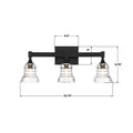 CRYSTORAMA, GREGORY BATHROOM VANITY, VANITY LIGHT