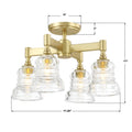CRYSTORAMA, GREGORY SEMI FLUSH MOUNT, FLUSH MOUNT CEILING LIGHTS