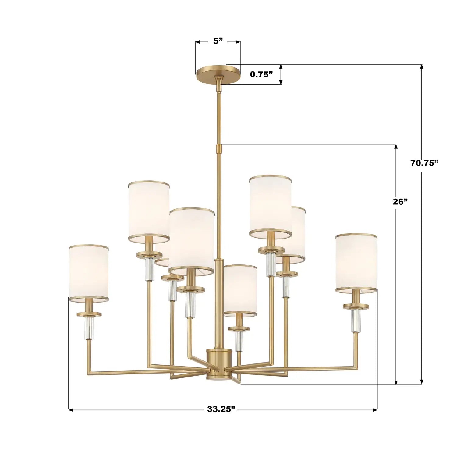 CRYSTORAMA, HATFIELD CHANDELIER, CHANDELIER LIGHT