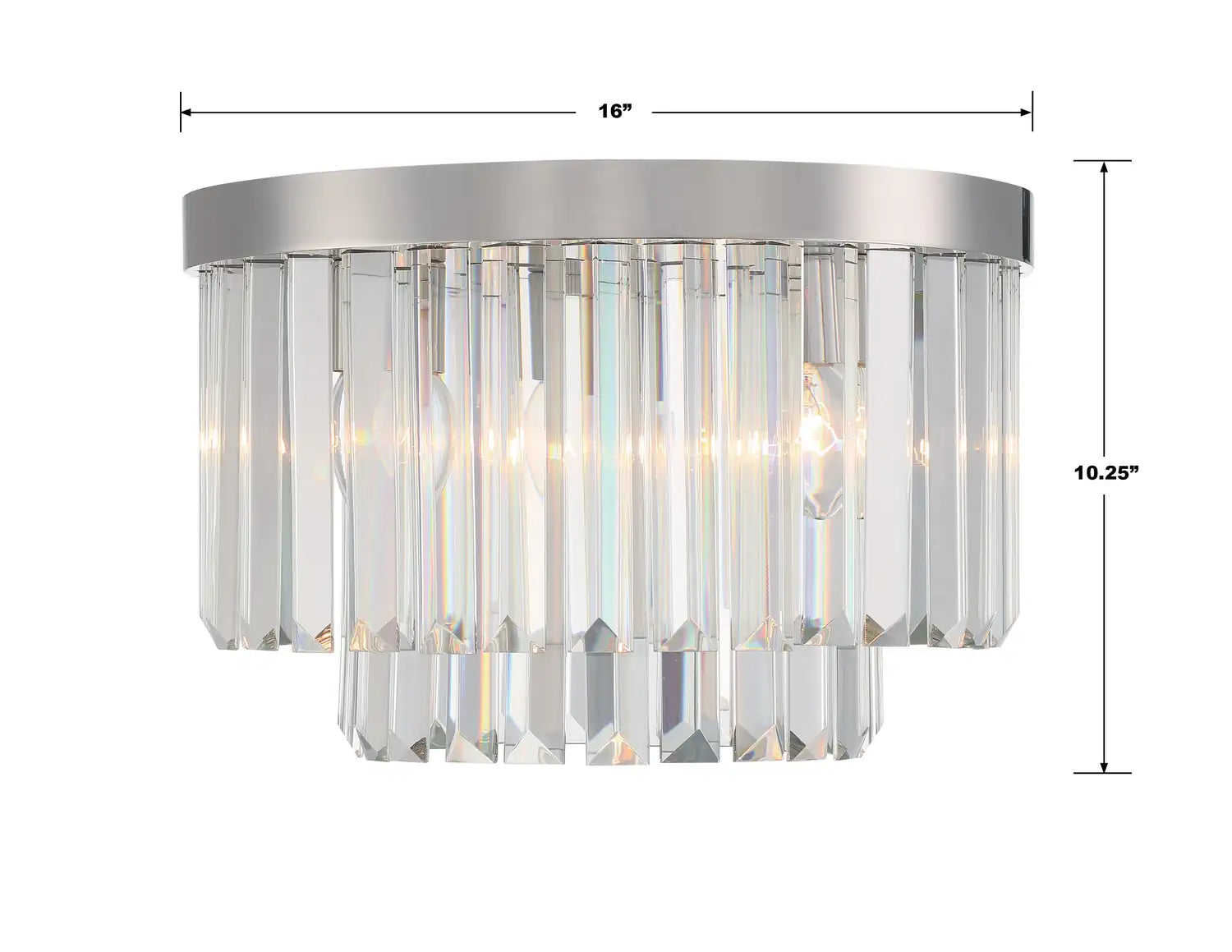 CRYSTORAMA, HAYES FLUSH MOUNT, FLUSH MOUNT CEILING LIGHTS