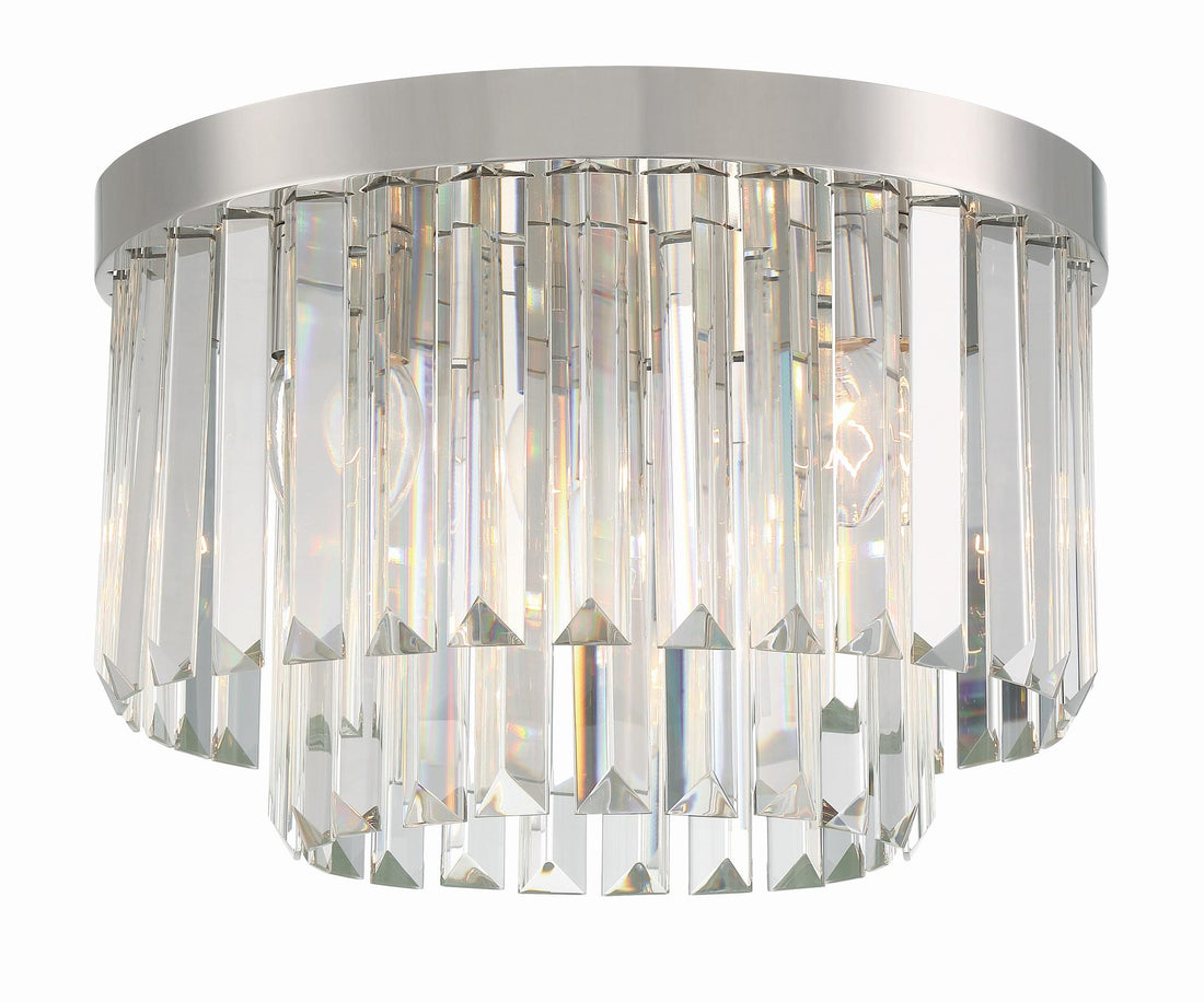 CRYSTORAMA, HAYES FLUSH MOUNT, FLUSH MOUNT CEILING LIGHTS 