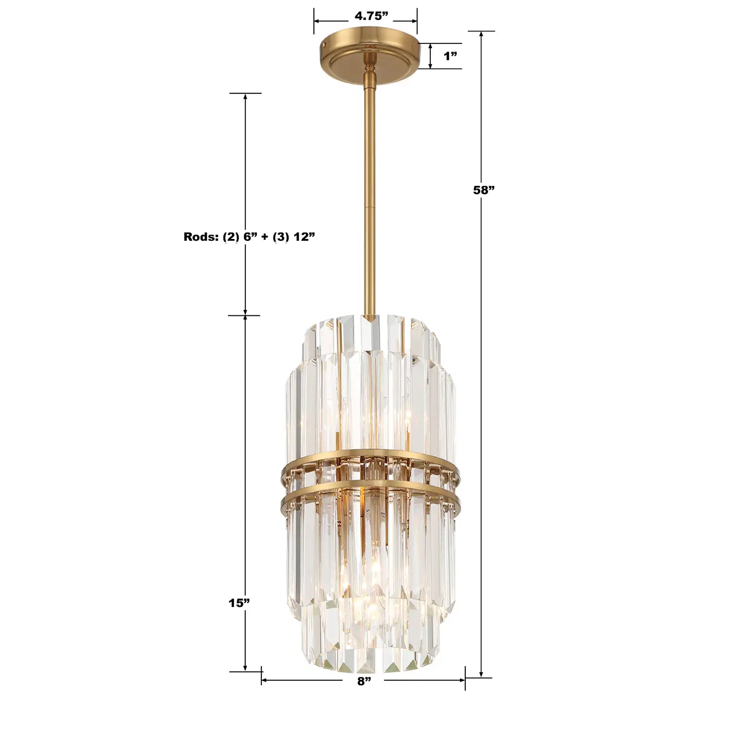 CRYSTORAMA, HAYES PENDANT, PENDANT LIGHT