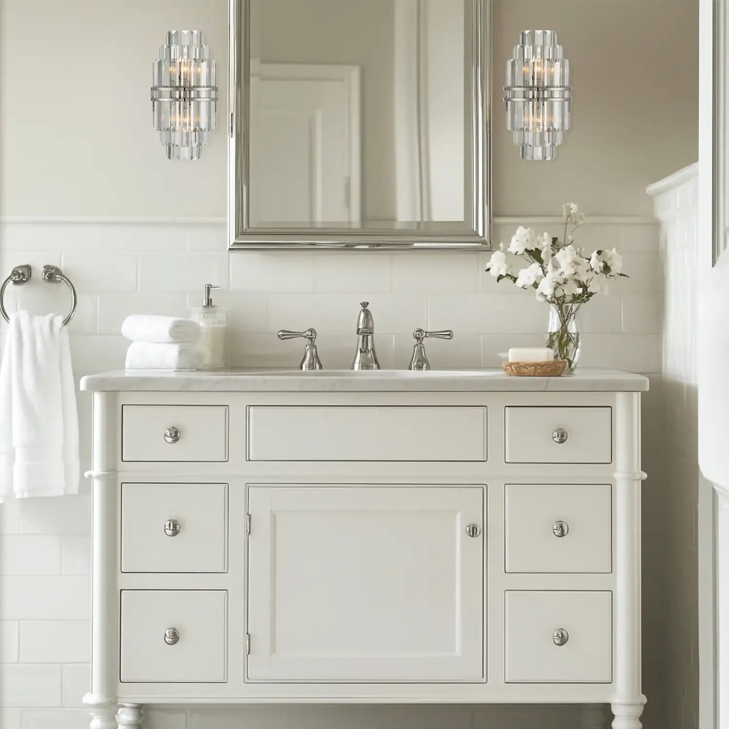 CRYSTORAMA, HAYES SCONCE, WALL SCONCES