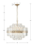 CRYSTORAMA, HAYES CHANDELIER, CHANDELIER LIGHT