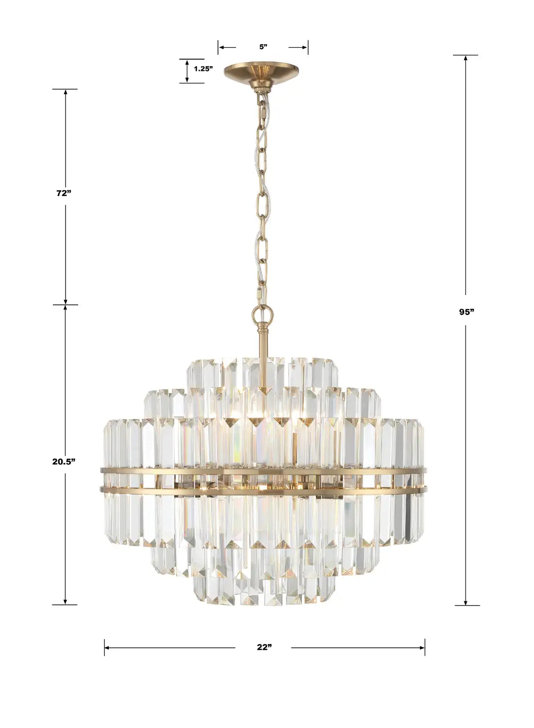 CRYSTORAMA, HAYES CHANDELIER, CHANDELIER LIGHT