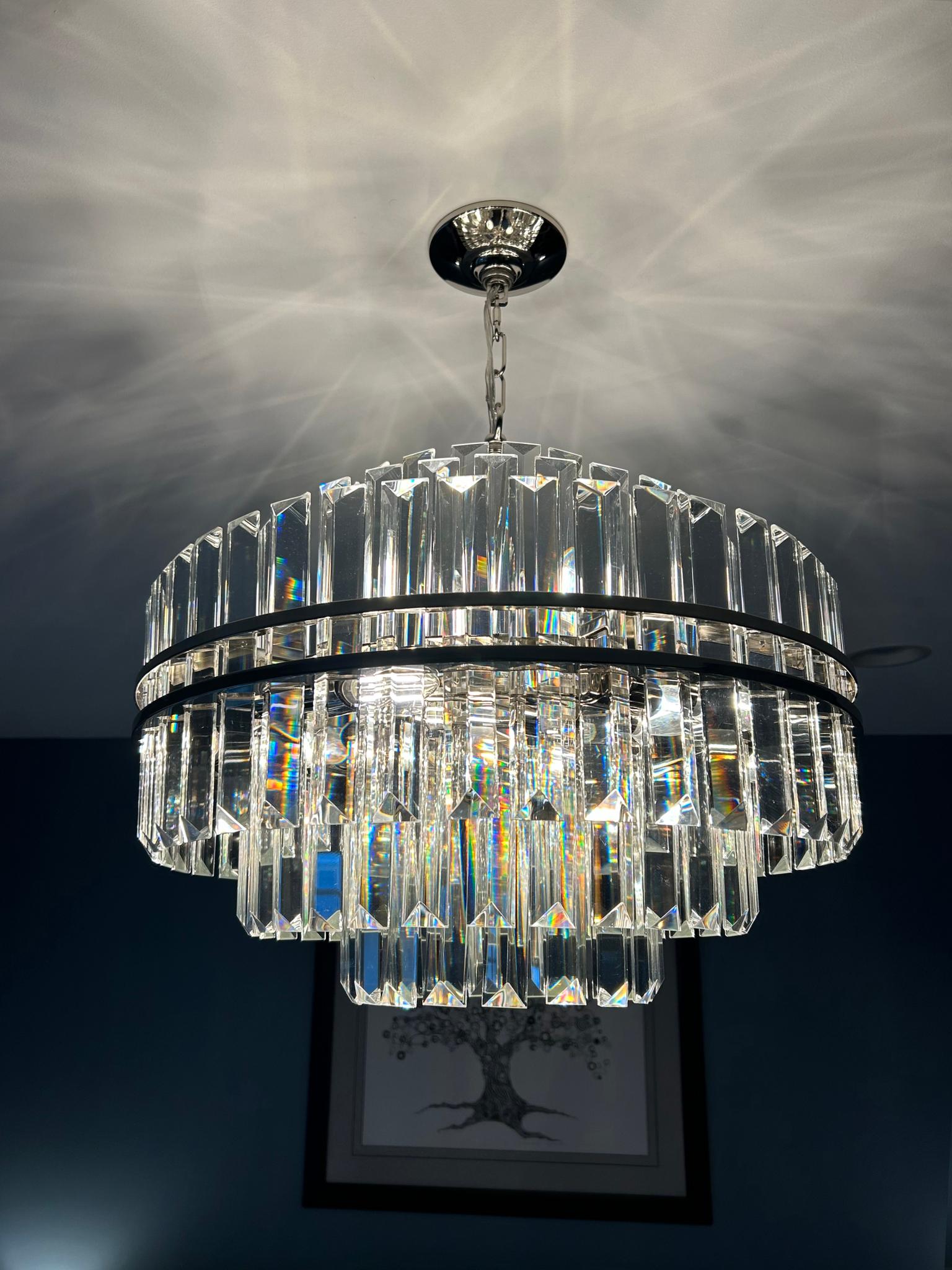 CRYSTORAMA, HAYES CHANDELIER, CHANDELIER LIGHT