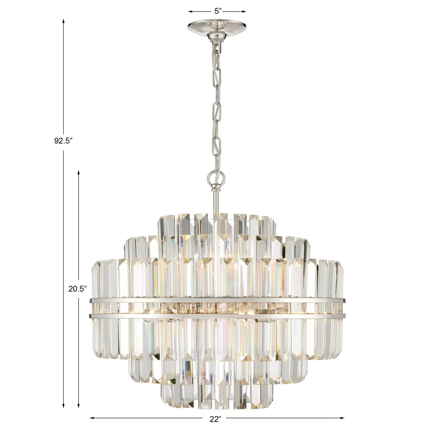 CRYSTORAMA, HAYES CHANDELIER, CHANDELIER LIGHT