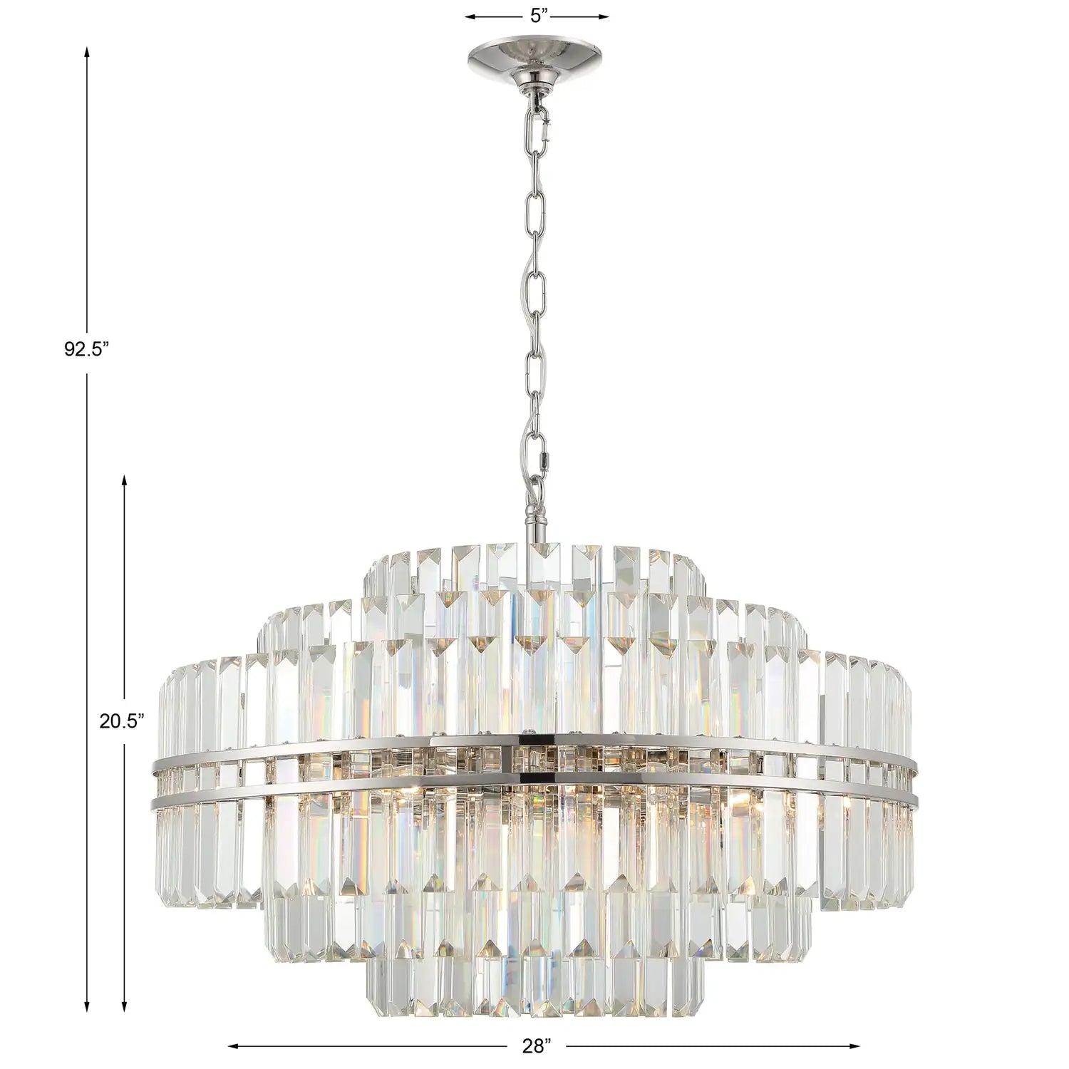 CRYSTORAMA, HAYES CHANDELIER, CHANDELIER LIGHT