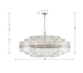 CRYSTORAMA, HAYES CHANDELIER, CHANDELIER LIGHT