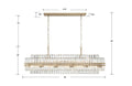 CRYSTORAMA, HAYES LINEAR CHANDELIER, CHANDELIER LIGHT