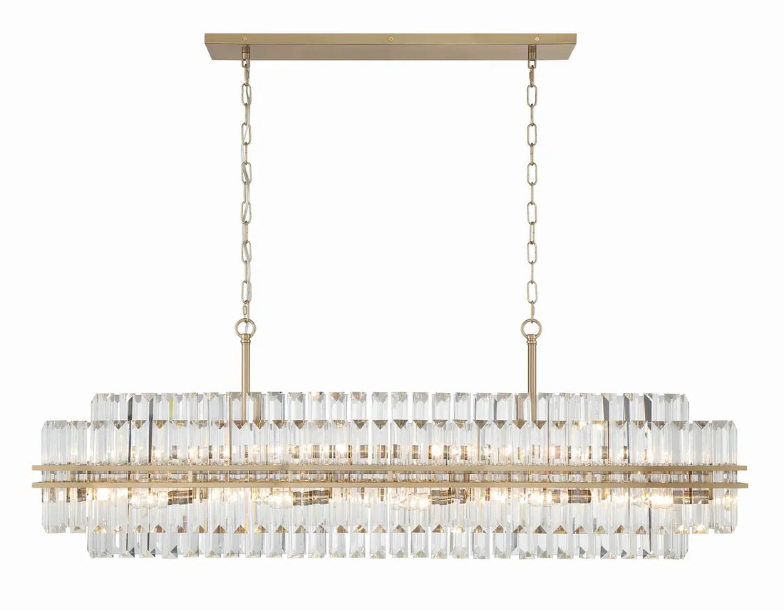 CRYSTORAMA, HAYES LINEAR CHANDELIER, CHANDELIER LIGHT