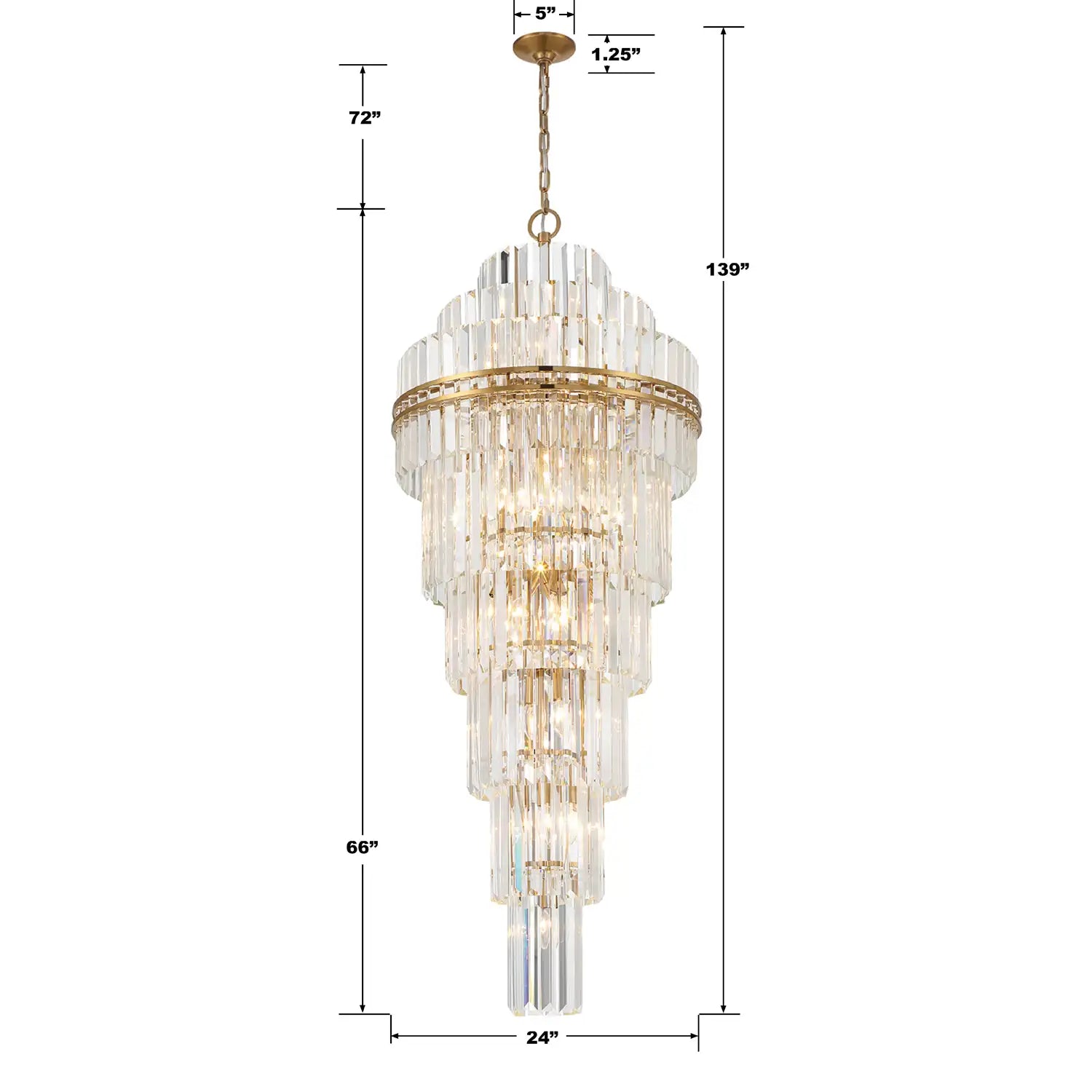 CRYSTORAMA, HAYES CHANDELIER, CHANDELIER LIGHT