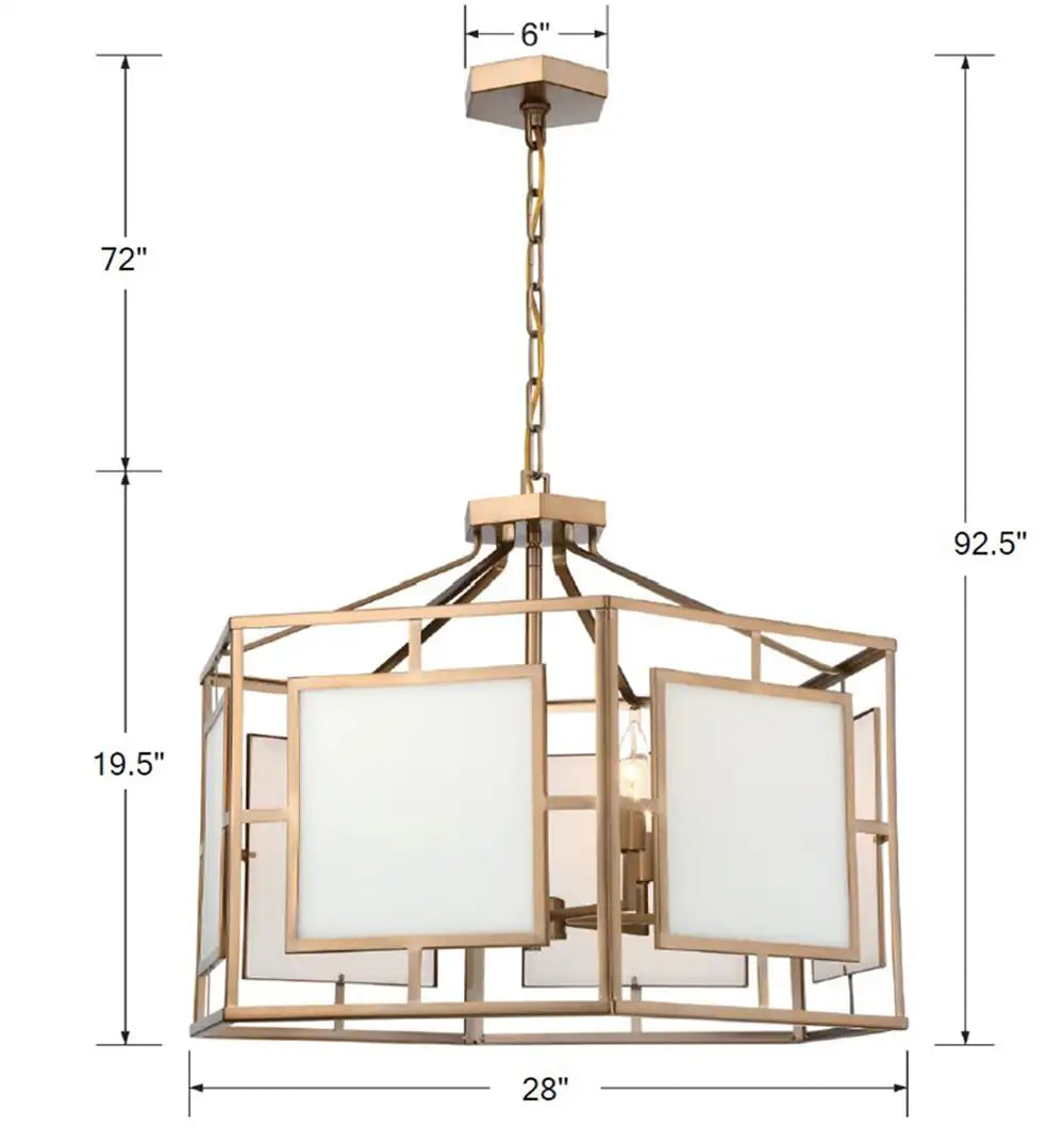 CRYSTORAMA, LIBBY LANGDON HILLCREST LANTERN CHANDELIER, CHANDELIER LIGHT