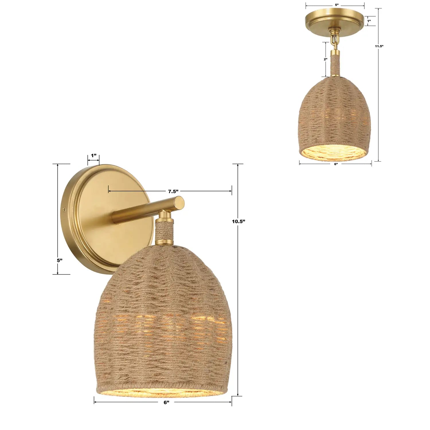 CRYSTORAMA, JACE LED SOFT SCONCE, WALL SCONCES