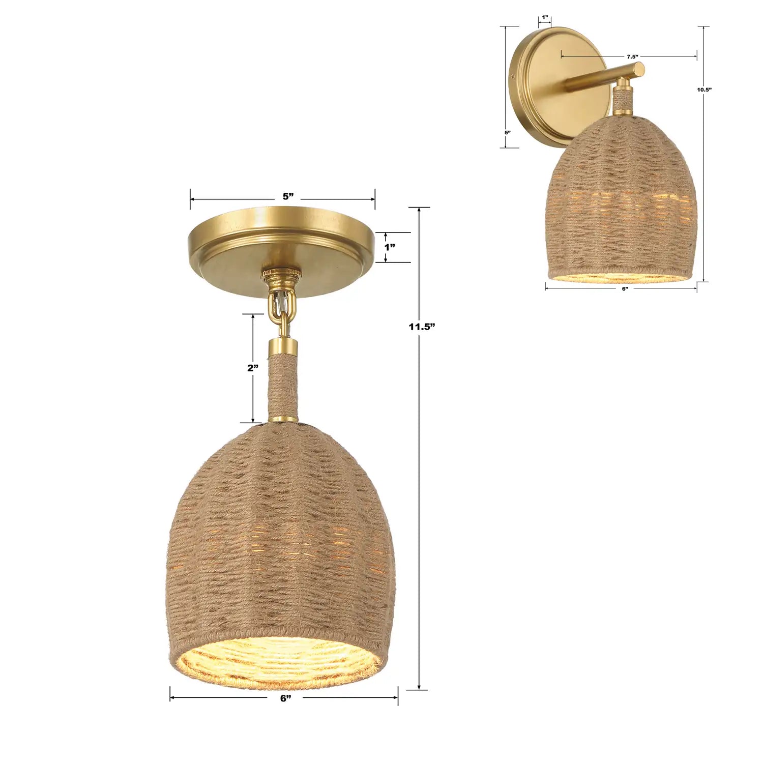 CRYSTORAMA, JACE LED SOFT SEMI FLUSH, FLUSH MOUNT CEILING LIGHTS