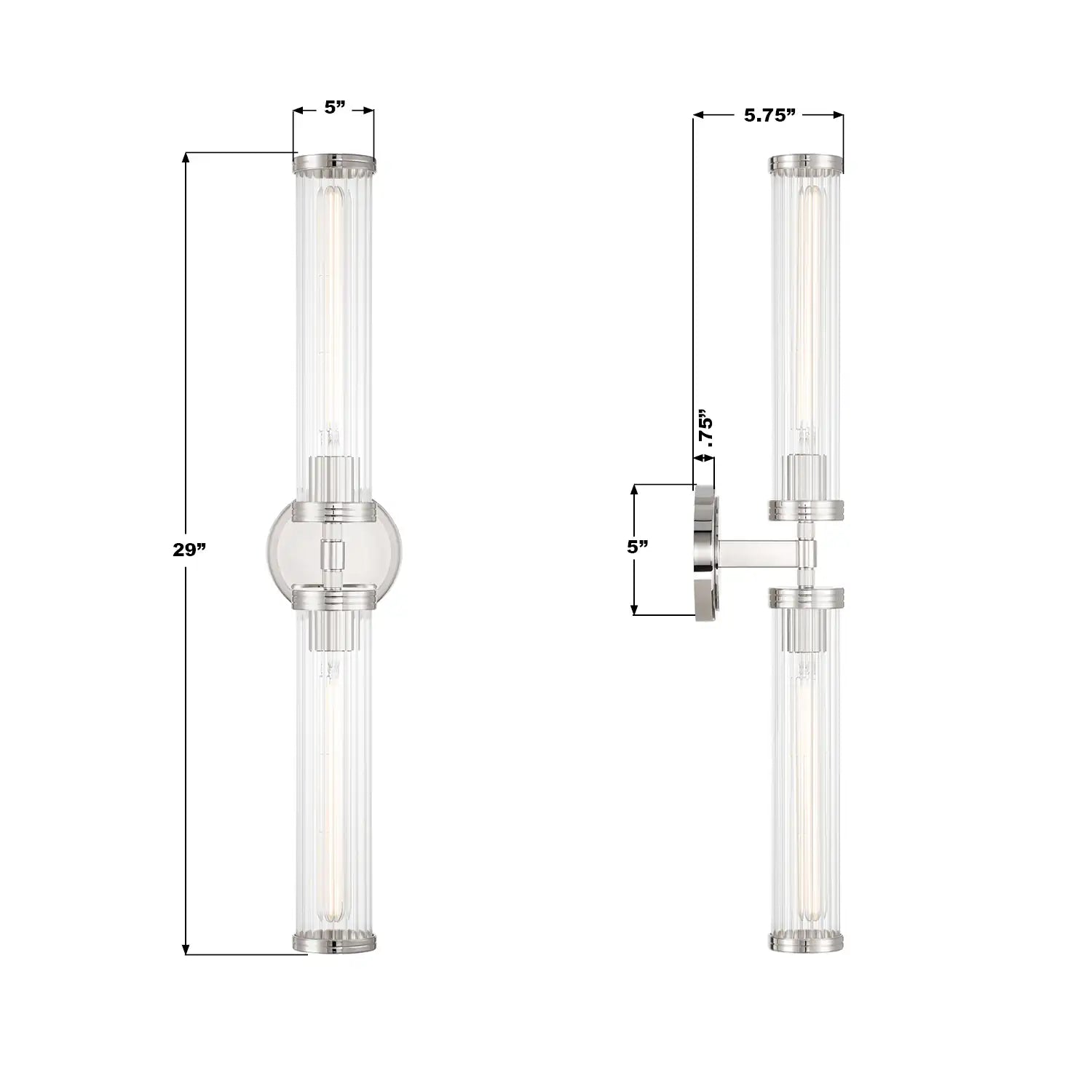CRYSTORAMA, JARVIS LED SCONCE, WALL SCONCES
