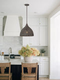CRYSTORAMA, JASMINE FORGED PENDANT, PENDANT LIGHT