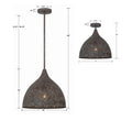 CRYSTORAMA, JASMINE FORGED PENDANT, PENDANT LIGHT