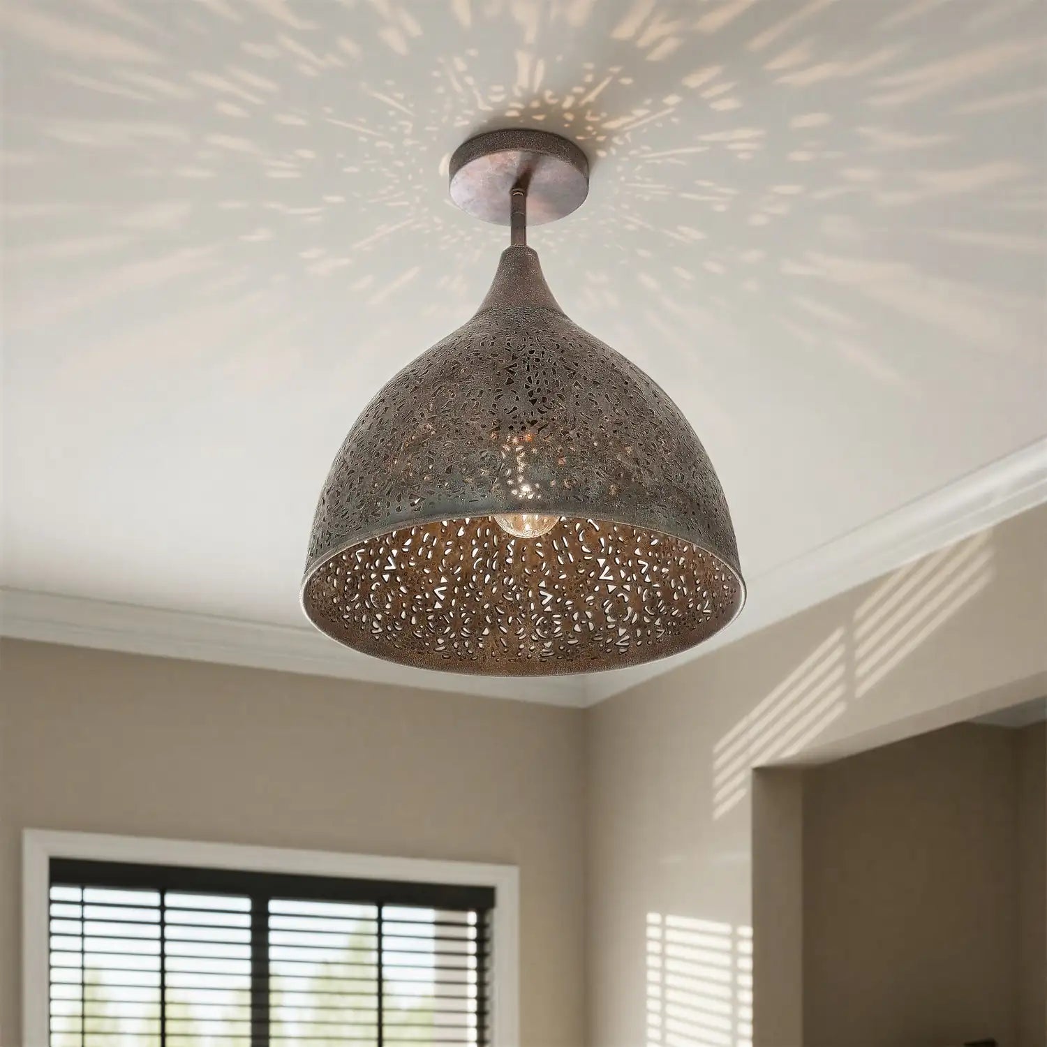CRYSTORAMA, JASMINE SEMI FLUSH MOUNT, FLUSH MOUNT CEILING LIGHTS