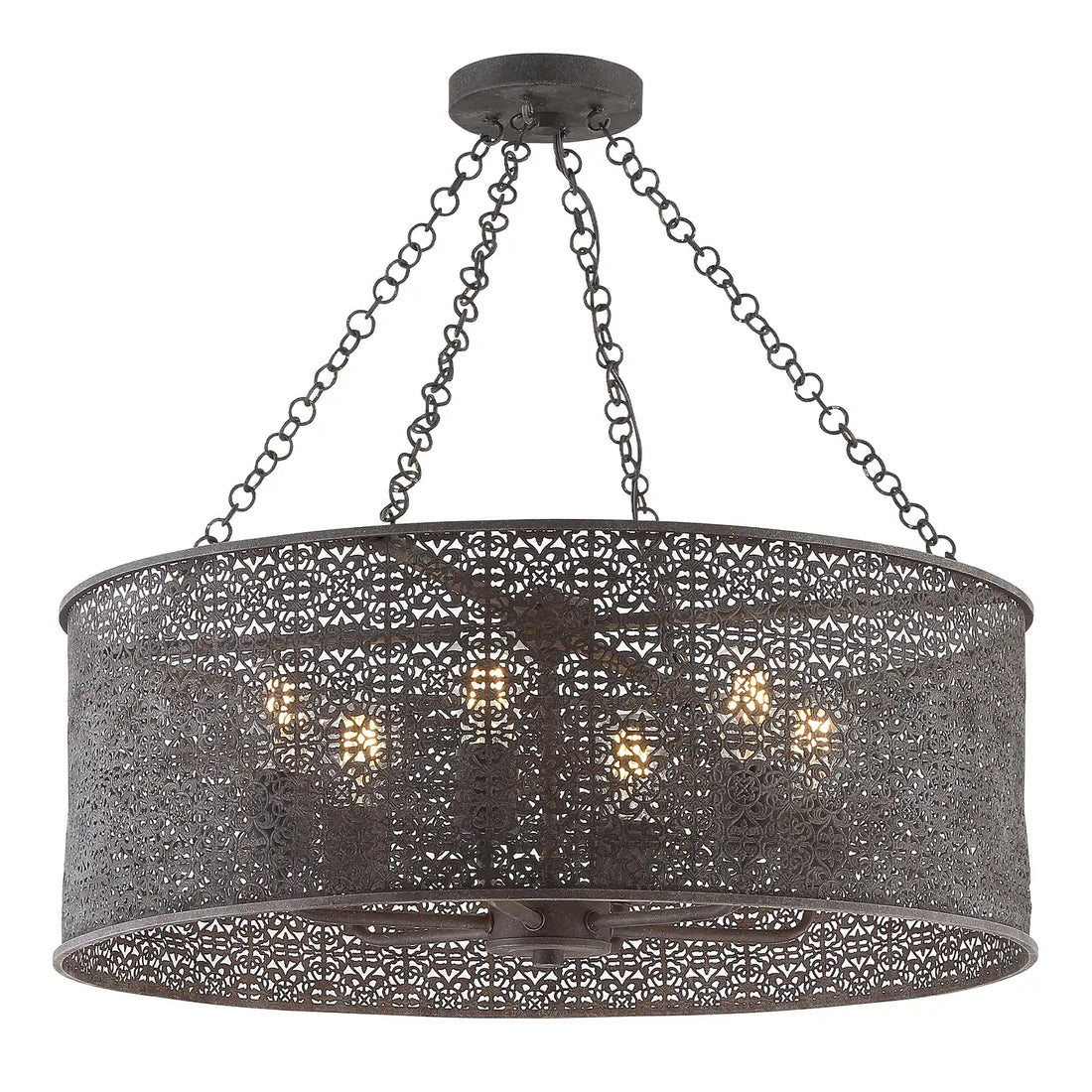 CRYSTORAMA, JASMINE FORGED CHANDELIER, CHANDELIER LIGHT