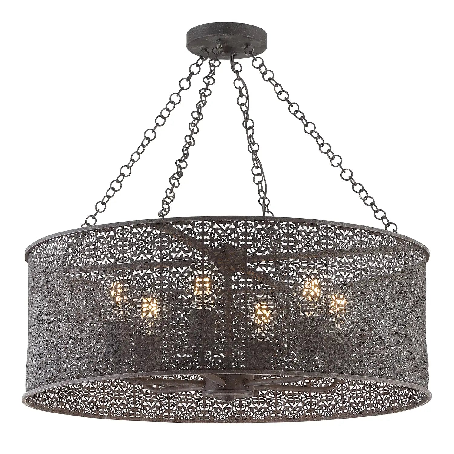 CRYSTORAMA, JASMINE FORGED CHANDELIER, CHANDELIER LIGHT