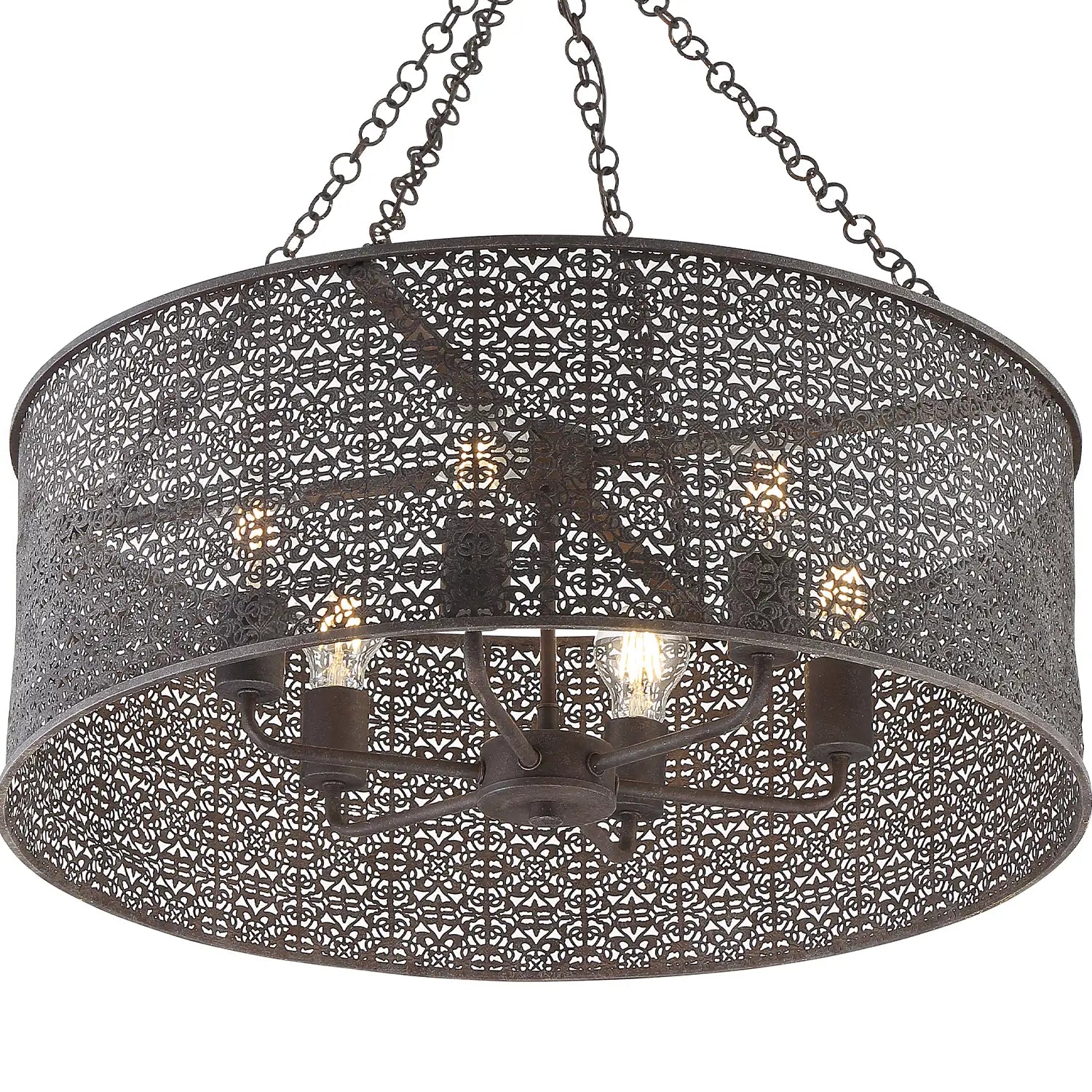 CRYSTORAMA, JASMINE FORGED CHANDELIER, CHANDELIER LIGHT