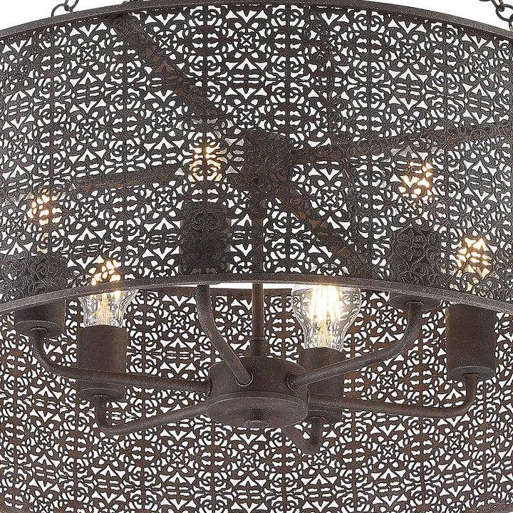 CRYSTORAMA, JASMINE FORGED CHANDELIER, CHANDELIER LIGHT