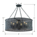 CRYSTORAMA, JASMINE FORGED CHANDELIER, CHANDELIER LIGHT