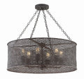 CRYSTORAMA, JASMINE FORGED CHANDELIER, CHANDELIER LIGHT