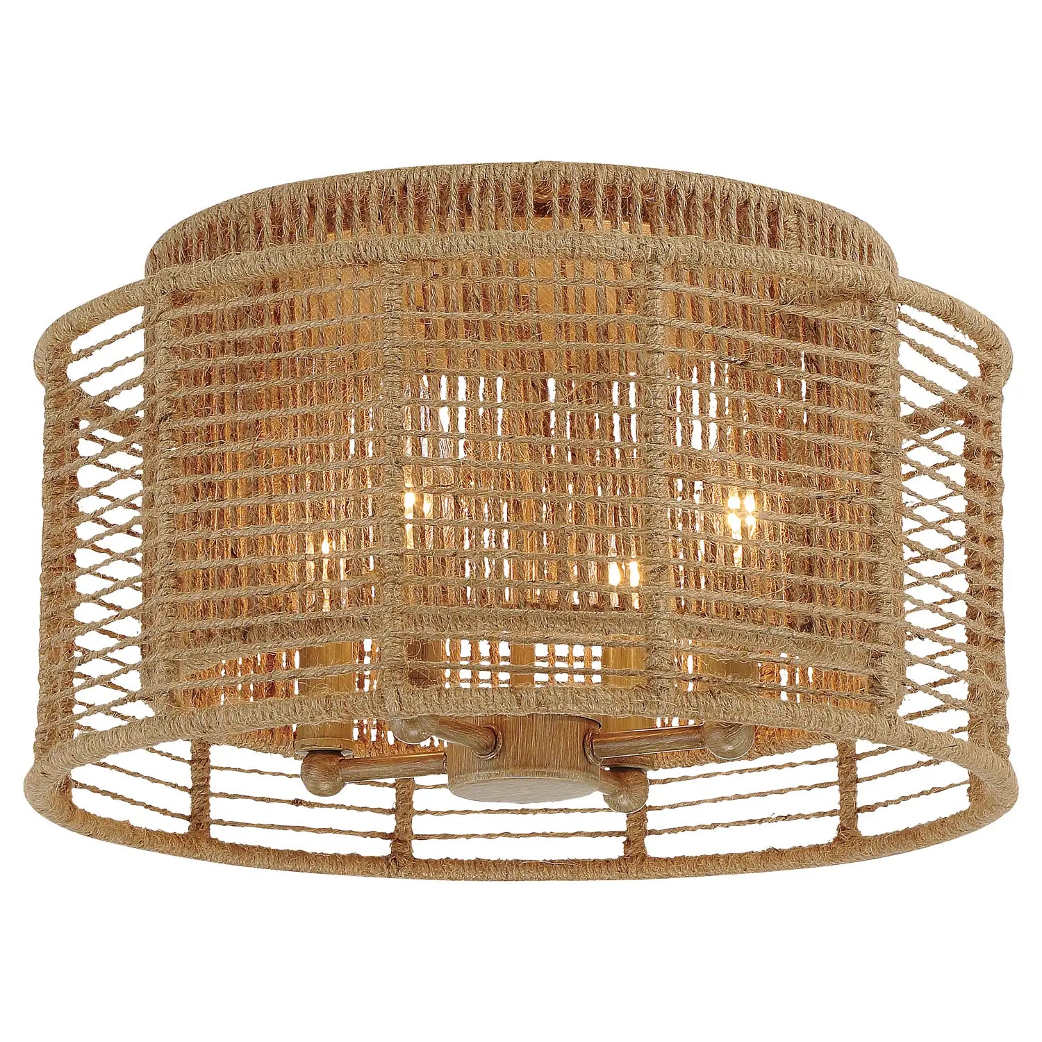 CRYSTORAMA, JAYNA BURNISHED FLUSH MOUNT, FLUSH MOUNT CEILING LIGHTS