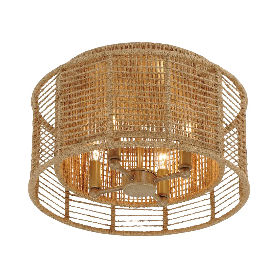 CRYSTORAMA, JAYNA BURNISHED FLUSH MOUNT, FLUSH MOUNT CEILING LIGHTS