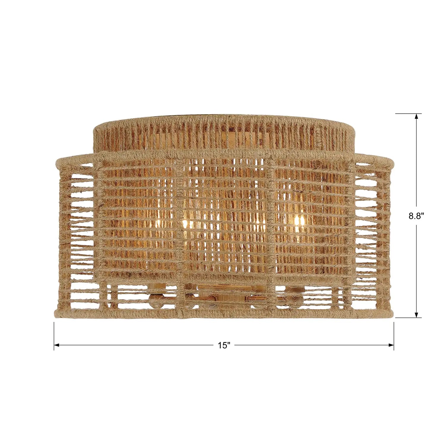 CRYSTORAMA, JAYNA BURNISHED FLUSH MOUNT, FLUSH MOUNT CEILING LIGHTS