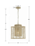 CRYSTORAMA, JAYNA BURNISHED PENDANT, PENDANT LIGHT