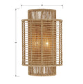 CRYSTORAMA, JAYNA BURNISHED SCONCE, WALL SCONCES