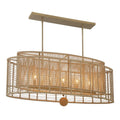 CRYSTORAMA, JAYNA BURNISHED LINEAR OVAL CHANDELIER, CHANDELIER LIGHT