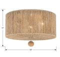 CRYSTORAMA, JESSA BURNISHED FLUSH MOUNT, FLUSH MOUNT CEILING LIGHTS