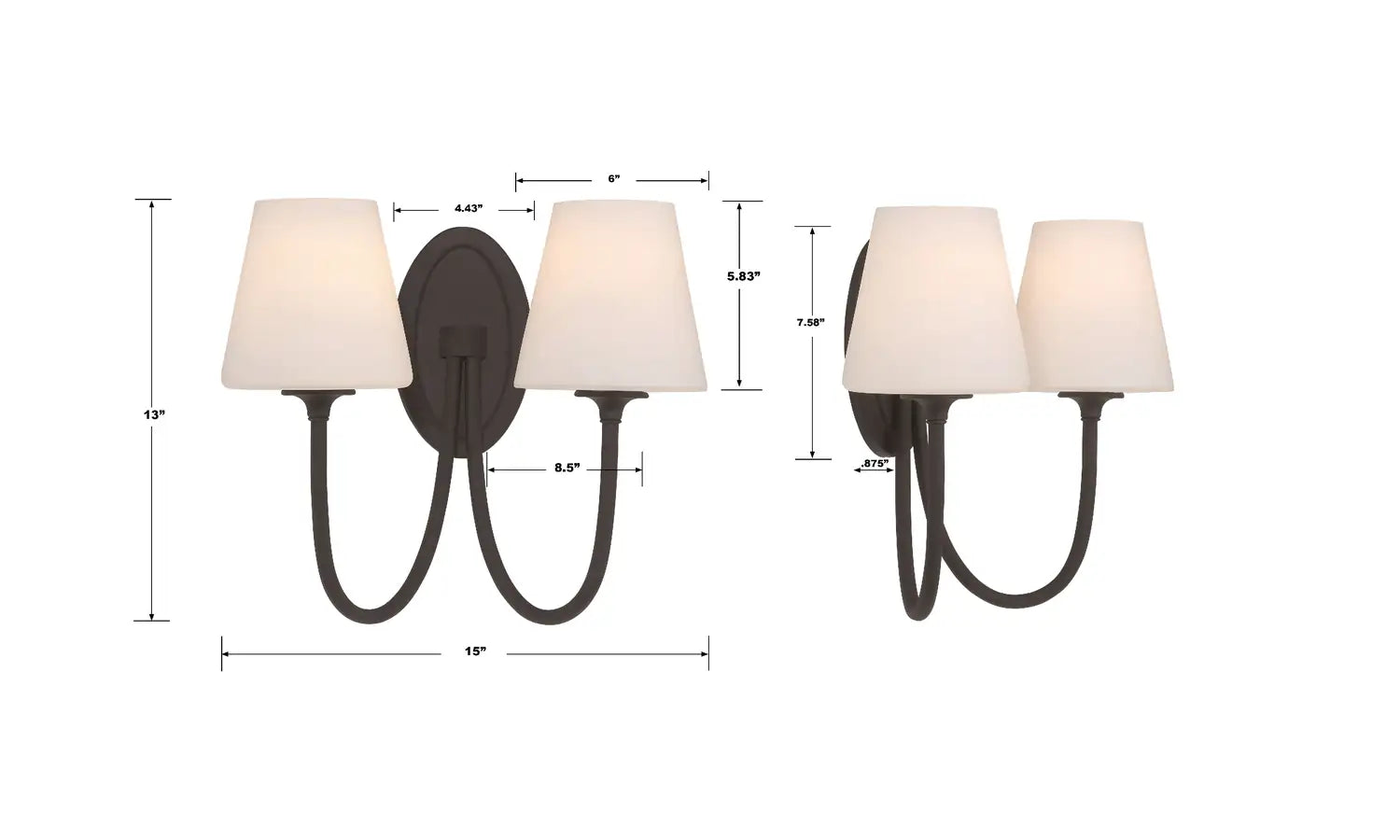 CRYSTORAMA, JUNO SCONCE, WALL SCONCES