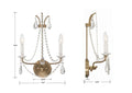 CRYSTORAMA, KARRINGTON SCONCE, WALL SCONCES