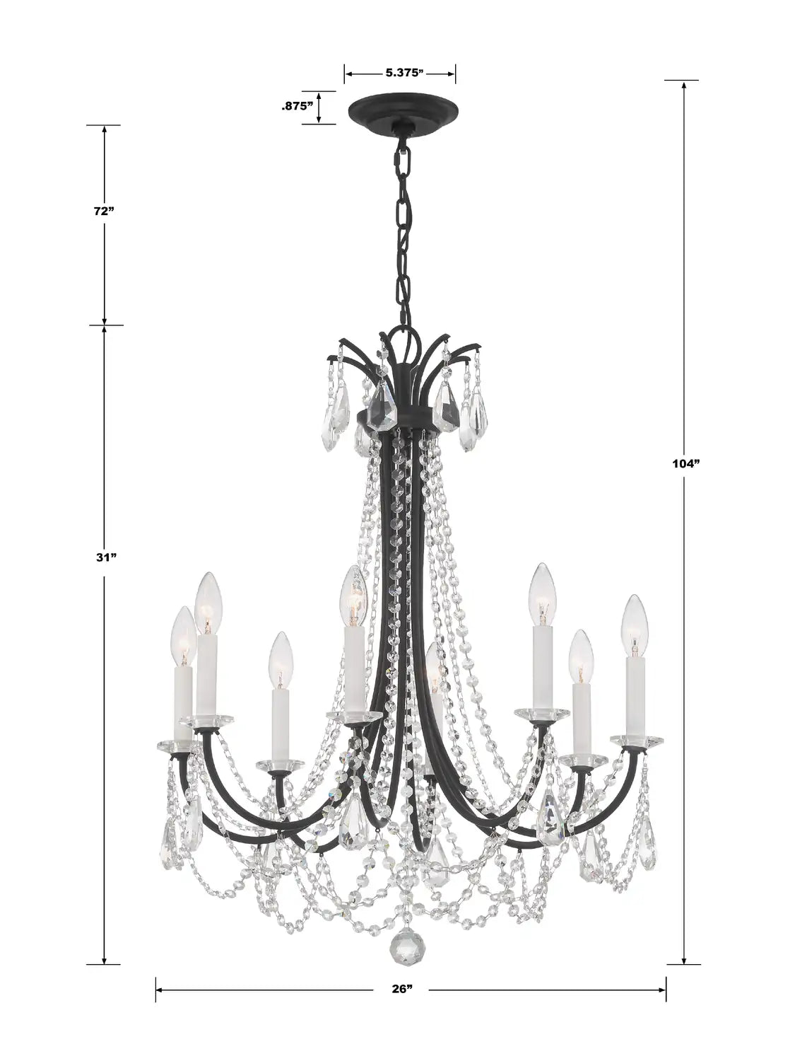 CRYSTORAMA, KARRINGTON CHANDELIER, CHANDELIER LIGHT