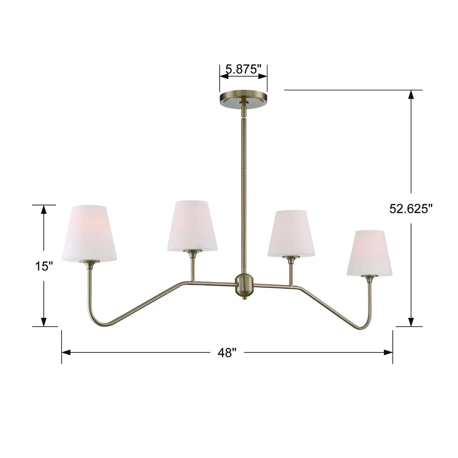 CRYSTORAMA, KEENAN LINEAR CHANDELIER, CHANDELIER LIGHT