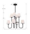 CRYSTORAMA, KEENAN CHANDELIER, CHANDELIER LIGHT