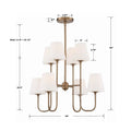 CRYSTORAMA, KEENAN CHANDELIER, CHANDELIER LIGHT